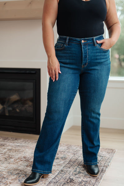 Judy Blue High Rise Button Fly Dad Jeans - Online Only!