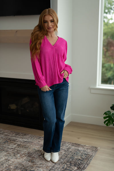 Very Refined V-Neck Blouse - Online Only!