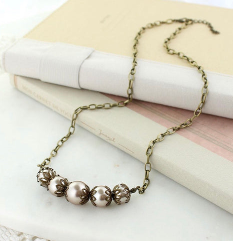 LAST CHANCE Blush Pearl Necklace