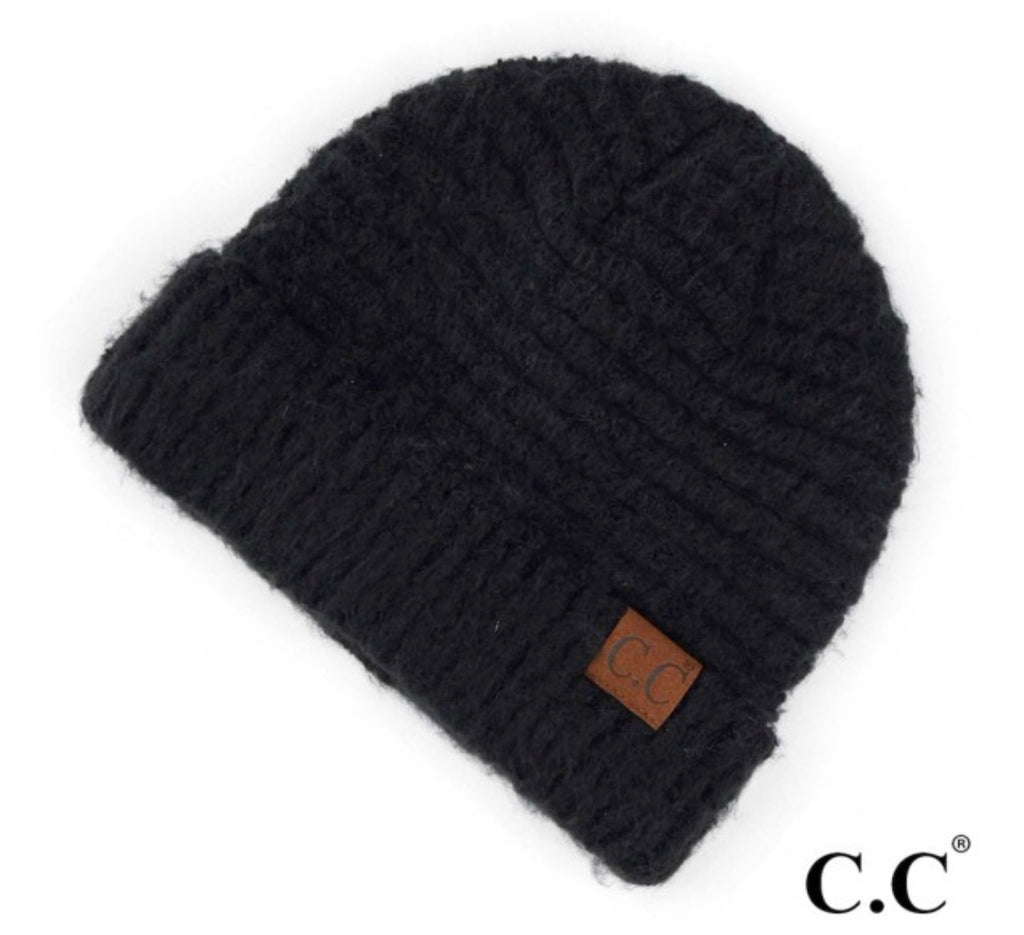 CC Black Yarn Beanie