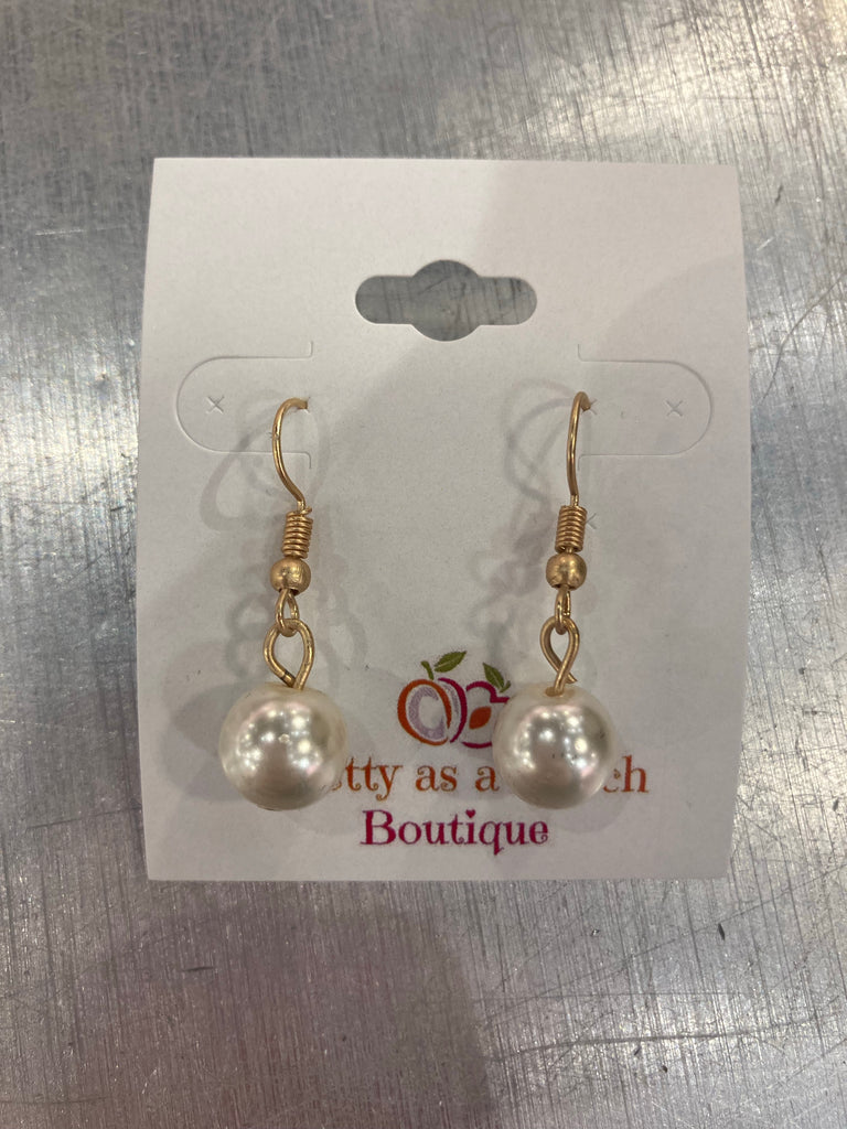 FINAL SALE Pearl Beaded Earrings