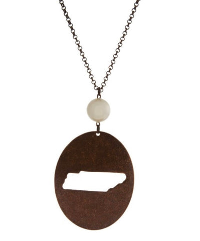 Tennessee Copper Pearl Necklace