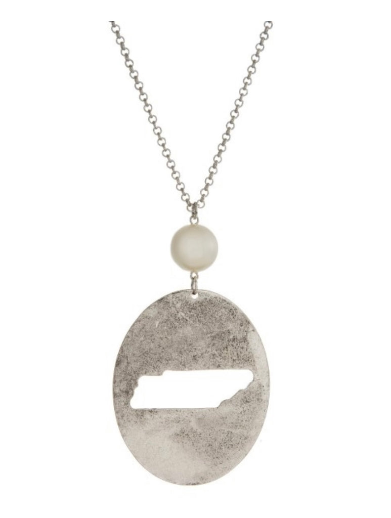 Tennessee Silver Pearl Necklace