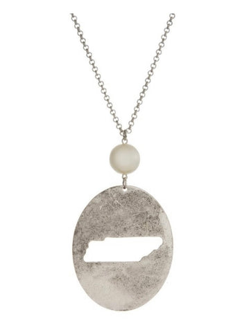 Tennessee Silver Pearl Necklace
